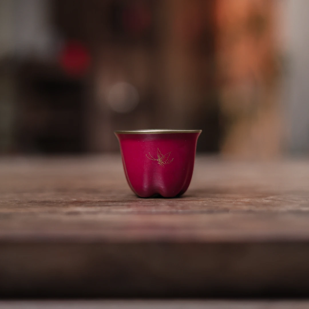 【陶珊居】玫瑰红辣椒杯（华隐S1110）
