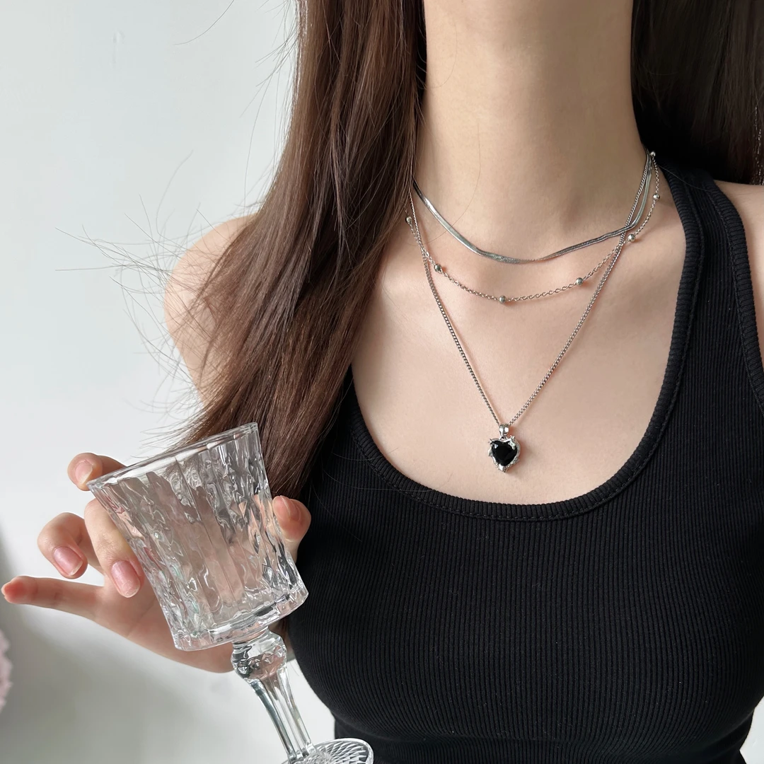 合金项链 X5914-1精致原创手作气质小众设计感百搭潮流高级感项链