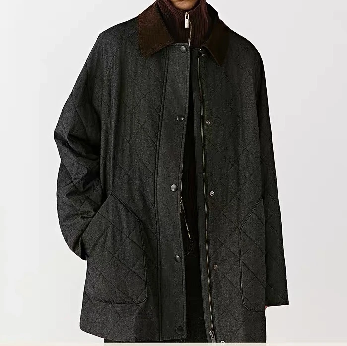 【小禾订单】女装2025秋季新款翻领牛仔棉衣