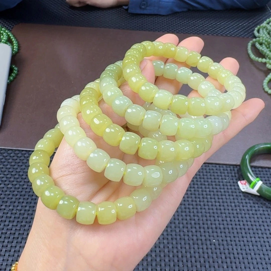 未镶嵌手链和田玉发其一