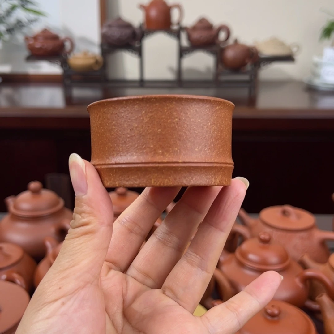 茶壶紫砂黄降坡竹节杯
