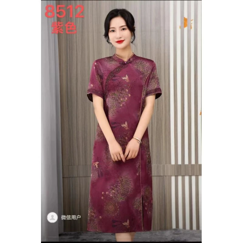 8512-29新款时尚复古气质连衣裙