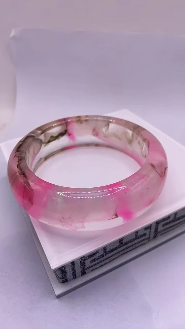 YY粉水墨松【恒利】精美时尚大气搭配手镯（多样性发其一）