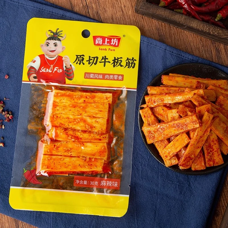 尚上坊牛板筋麻辣30g*16袋原切大条正宗四川特产板筋牛肉小零食