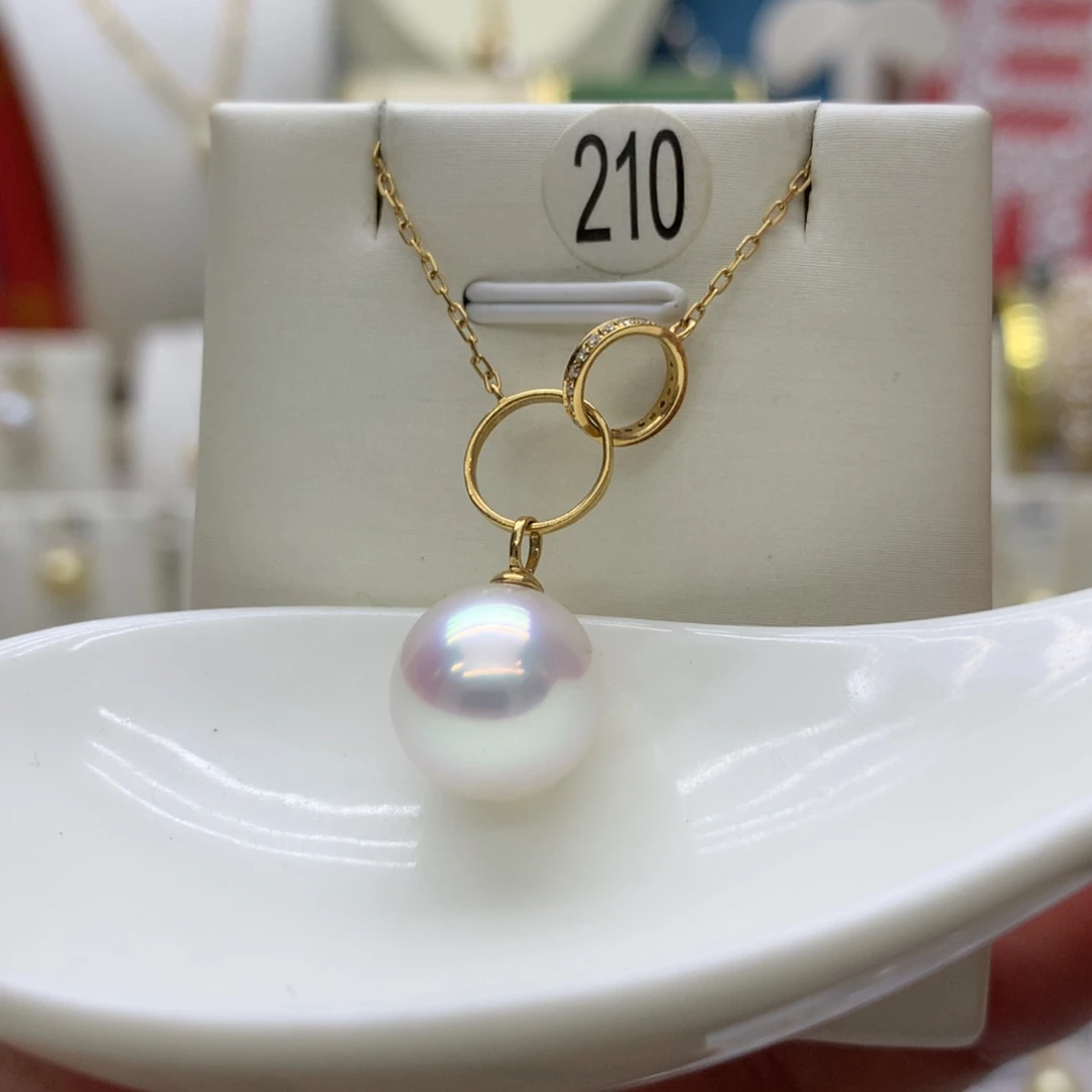 项链海水珍珠18K金镶嵌