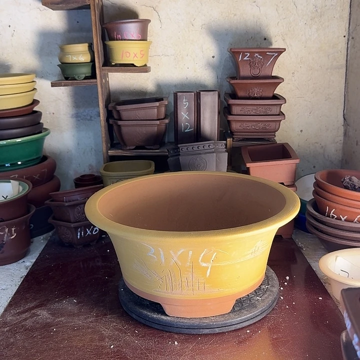 宜兴紫砂花盆手工制作