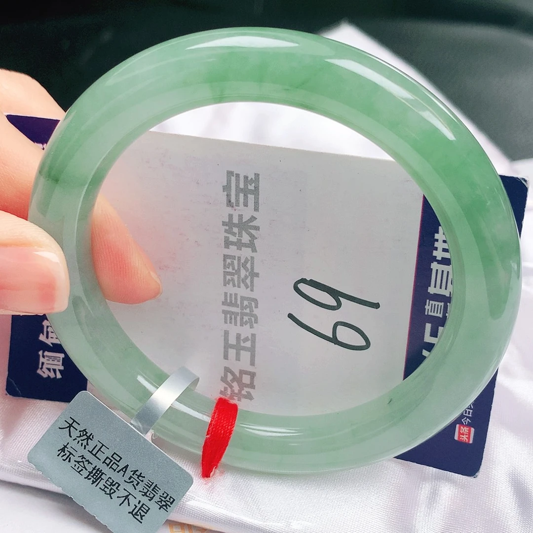 翡翠未镶嵌手镯缅甸天然a货翡翠手镯