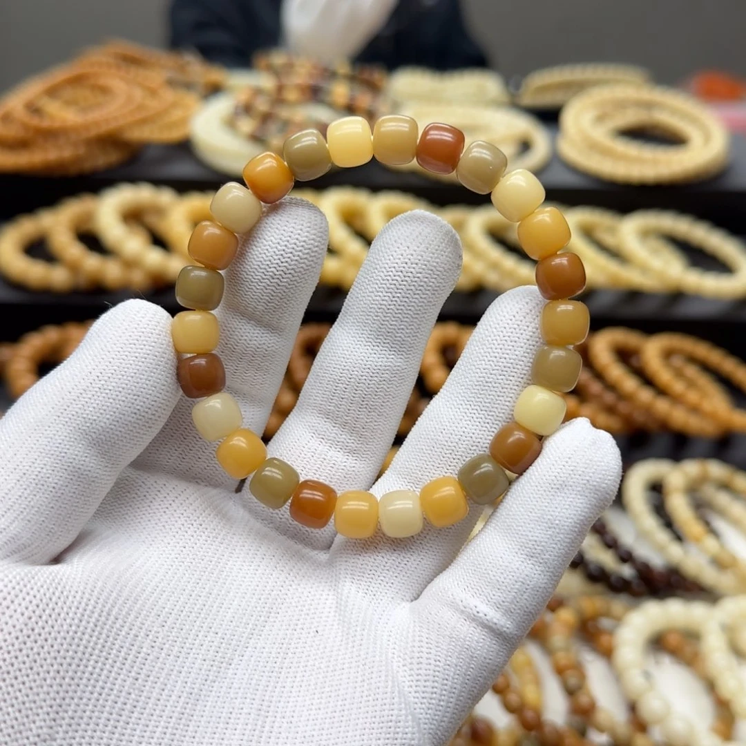 手串菩提根/象牙果8×9 5年 鬼工