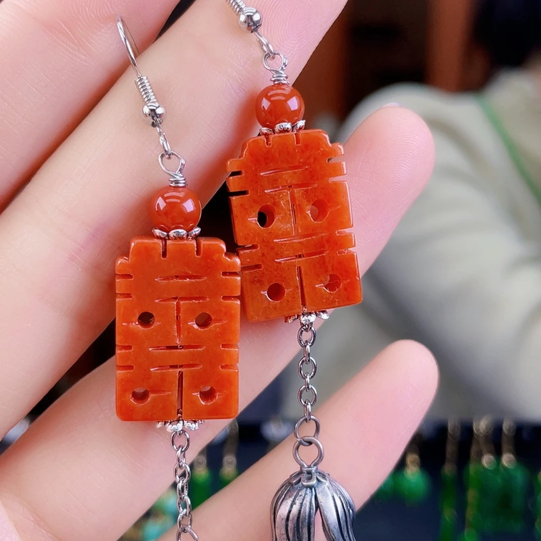 翡翠未镶嵌耳饰饰品