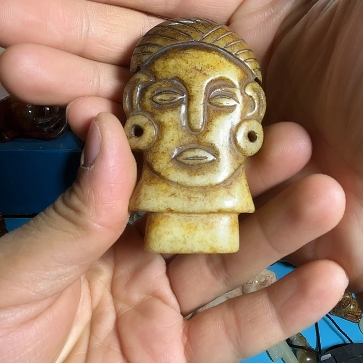 和田玉未镶嵌挂件