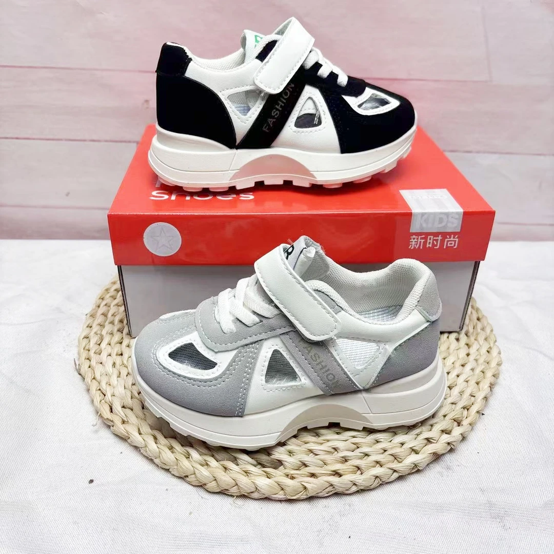 儿童板鞋女童透气网鞋镂空夏季男童休闲鞋运动时尚