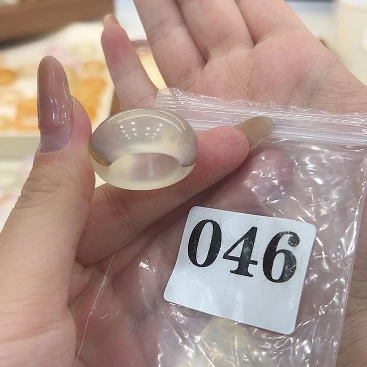 合金戒指玛瑙/玉髓46港20