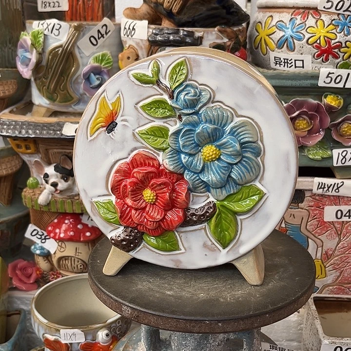 粗陶材质多肉花盆