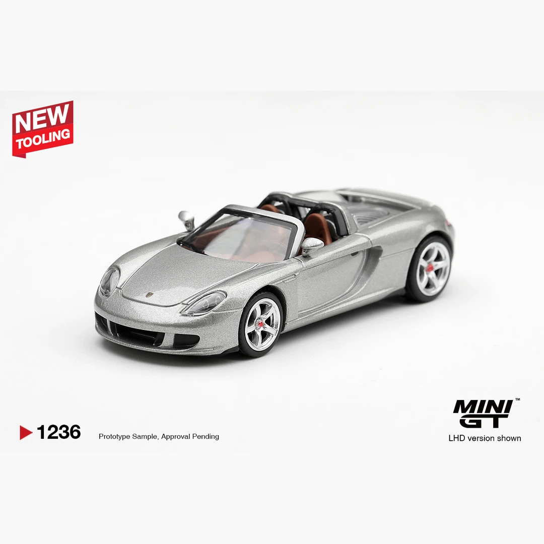 预售 MINIGT 1:64 保时捷 Carrera GT GT 合金汽车模型 #1236