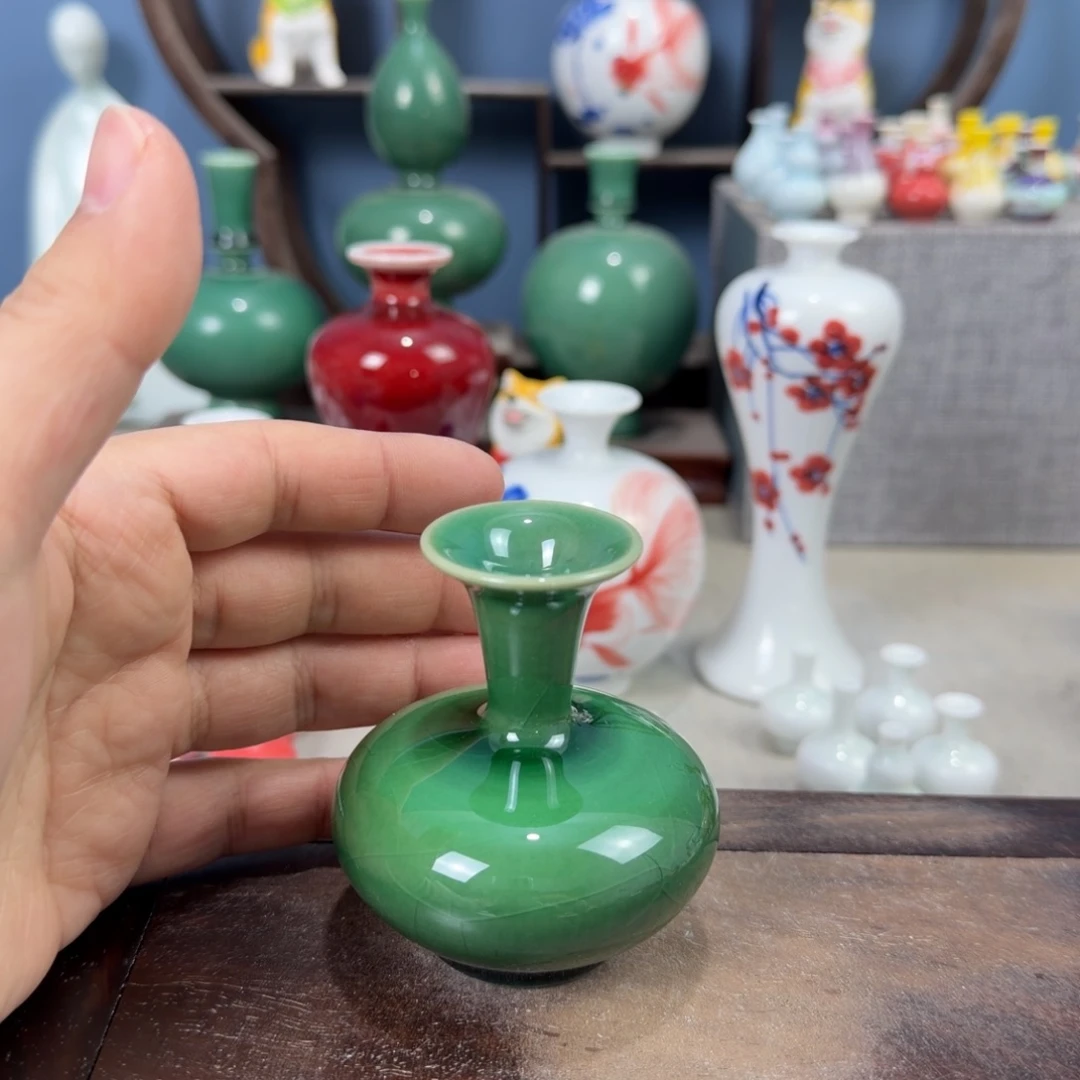 陶瓷手工小花器摆件