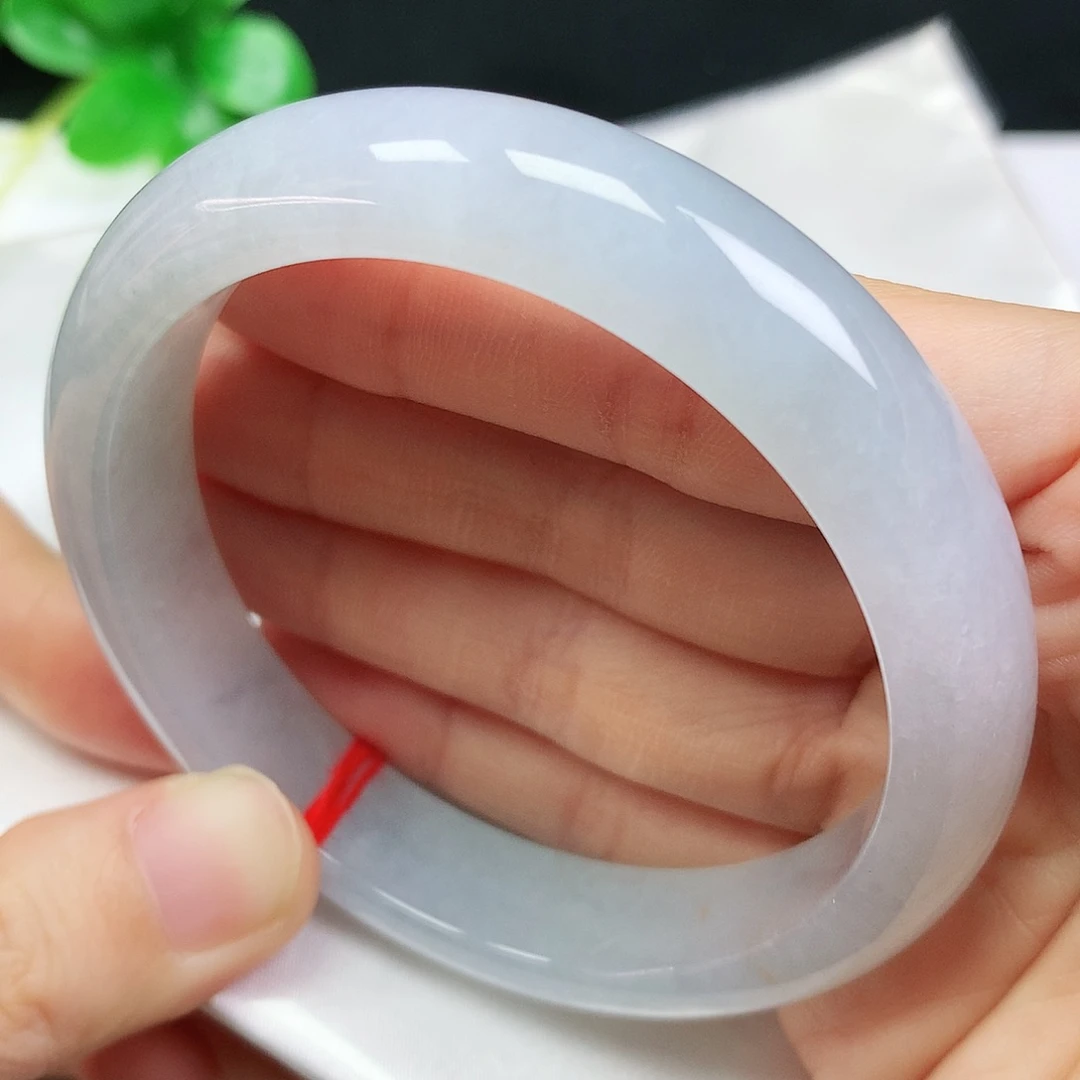 未镶嵌手镯翡翠57.3圈口天空蓝312