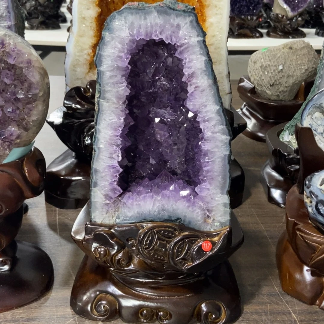 紫晶摆件未镶嵌水晶