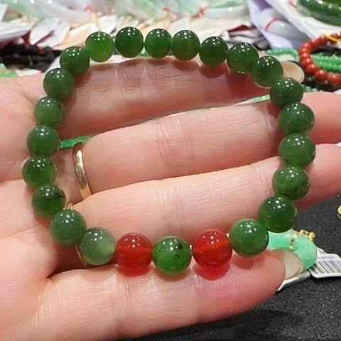 和田玉未镶嵌手链