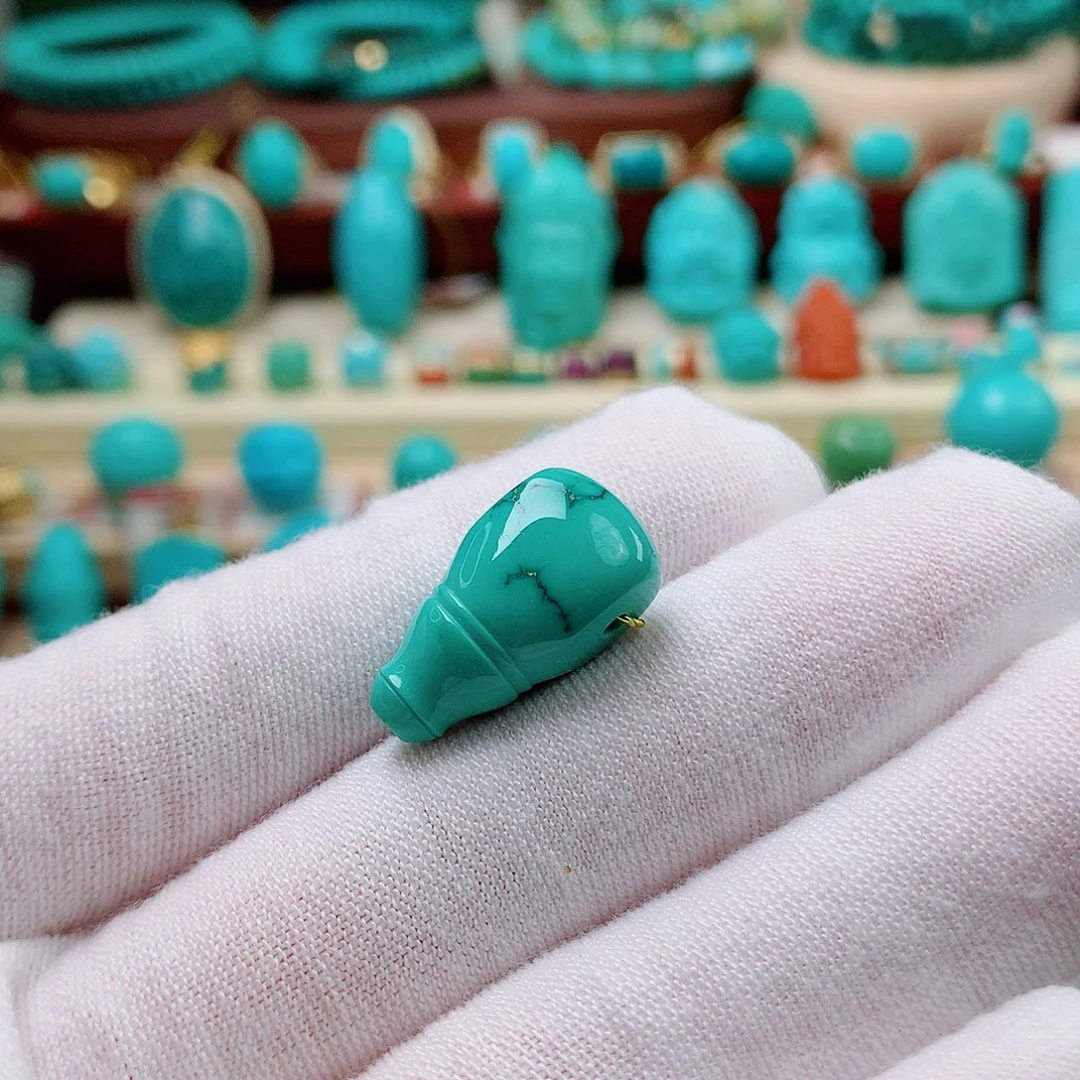 未镶嵌绿松石珠宝半成品