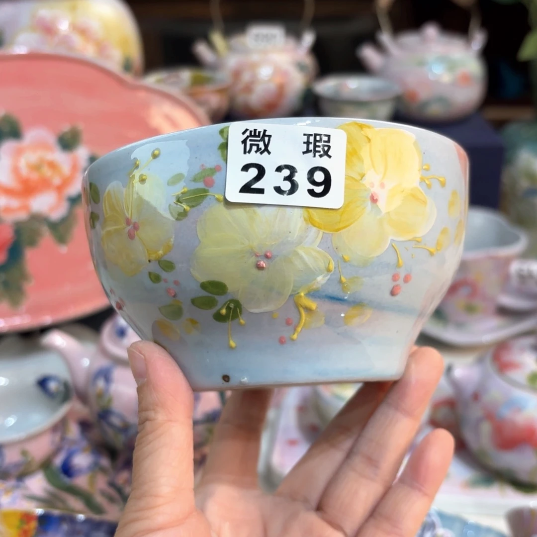 景德镇手绘高温釉下彩陶瓷茶具