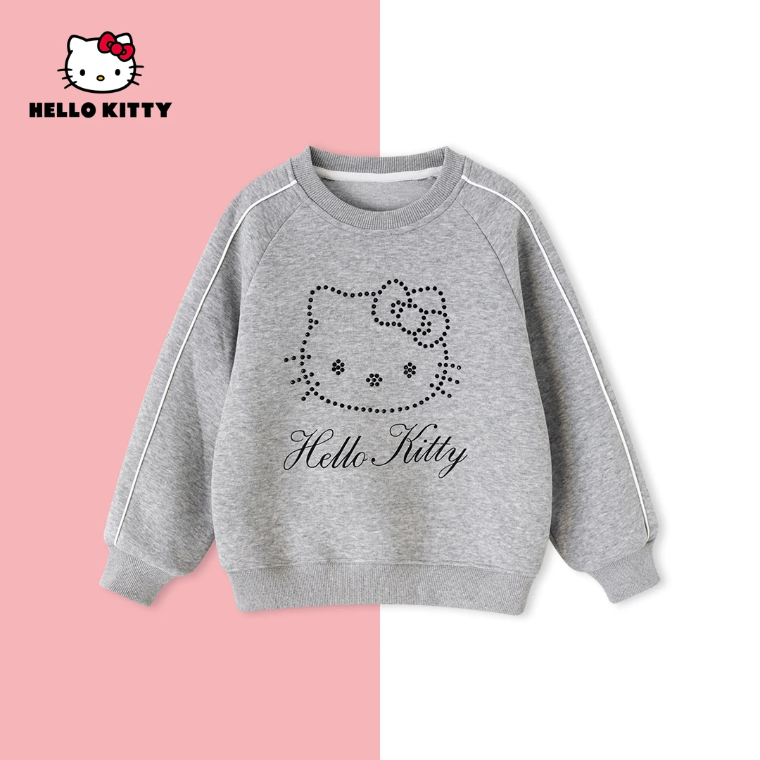 AD HelloKitty春季新款女童装圆领卡通卫衣女宝上衣AC5123BX032