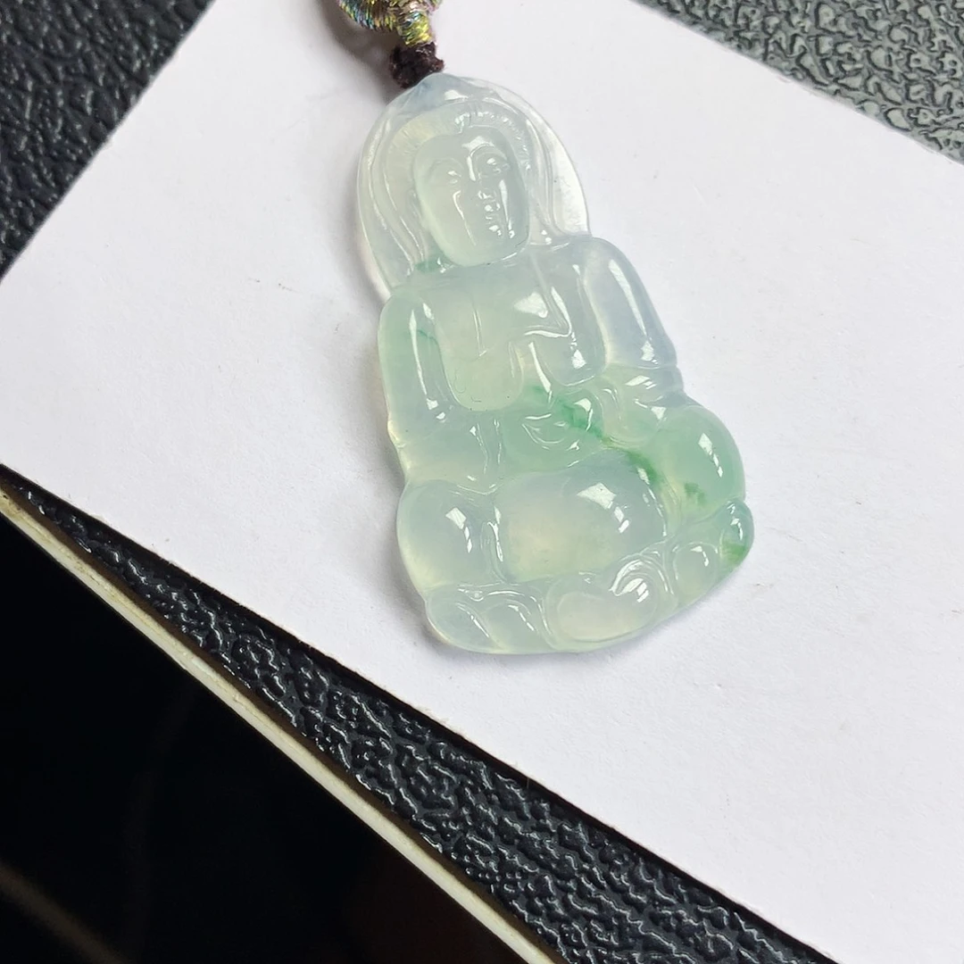 翡翠未镶嵌吊坠(不含链)观音