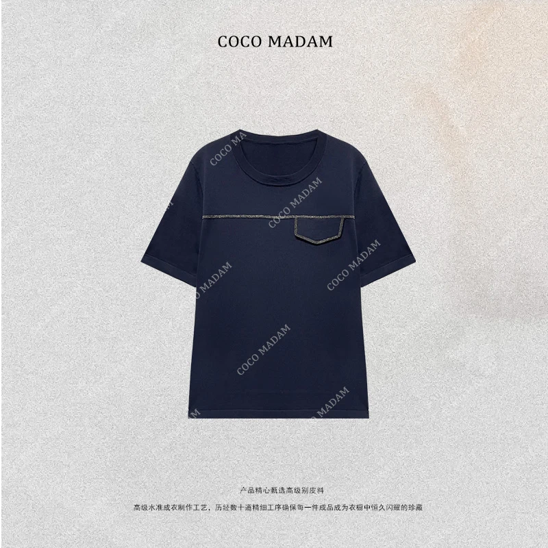 NIUNIU ·T-570 时尚百搭气质圆领短袖T恤