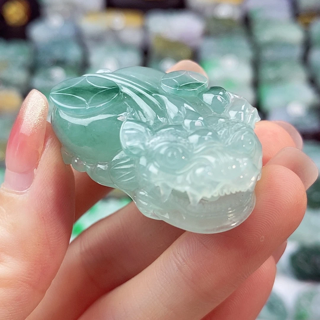 翡翠未镶嵌颈饰天然