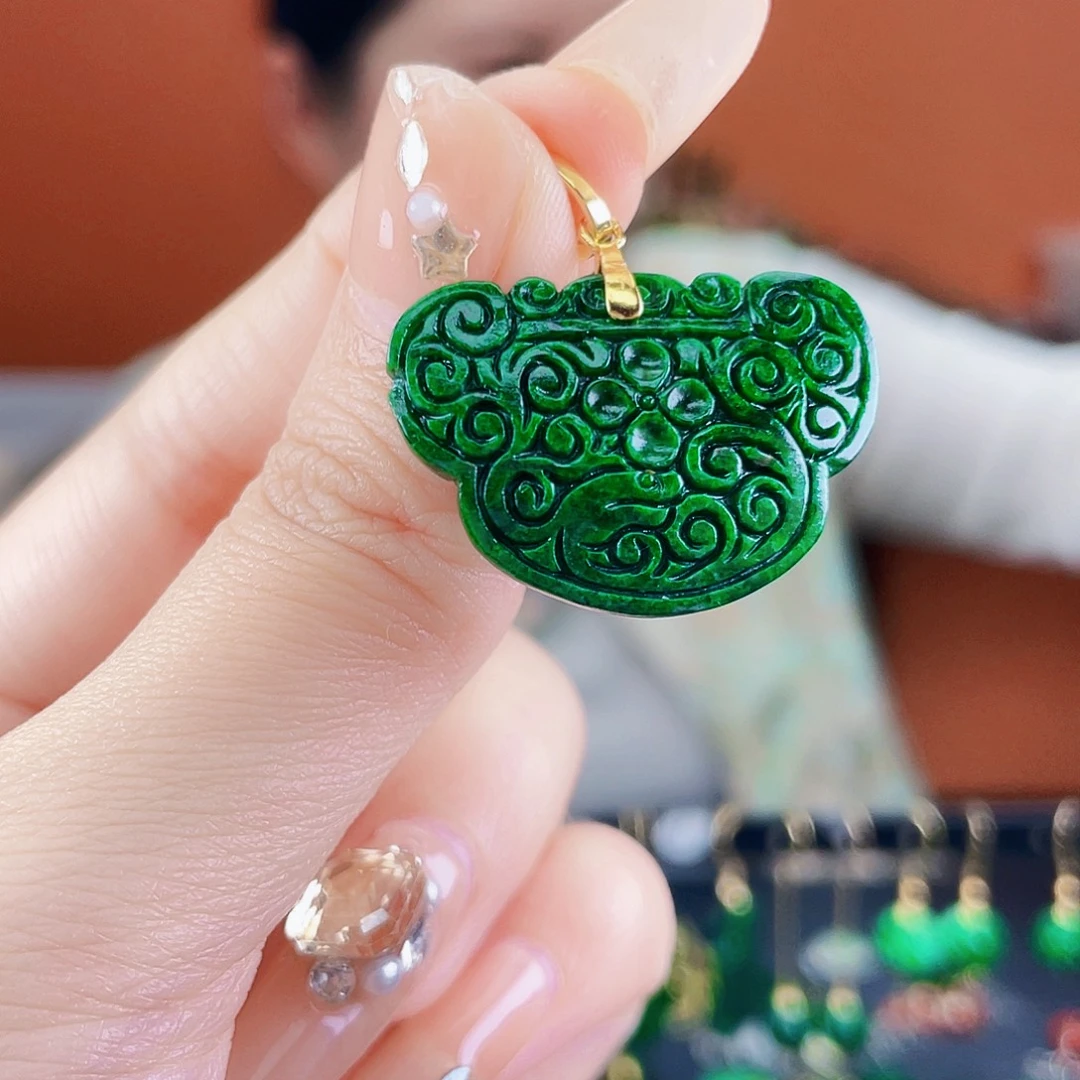 翡翠未镶嵌耳饰饰品