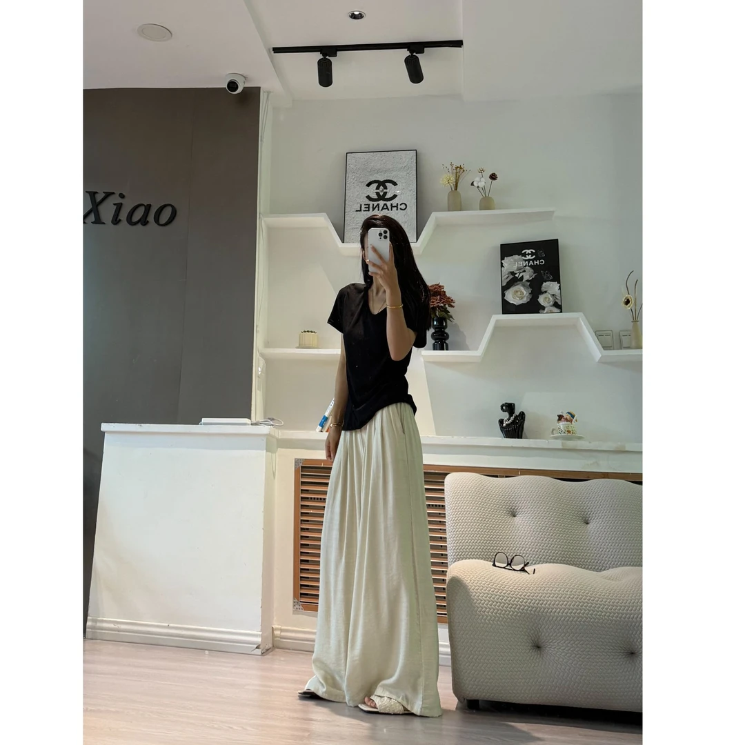 空气感十足~超仙超透气宽松阔腿裤松弛老钱风即视感