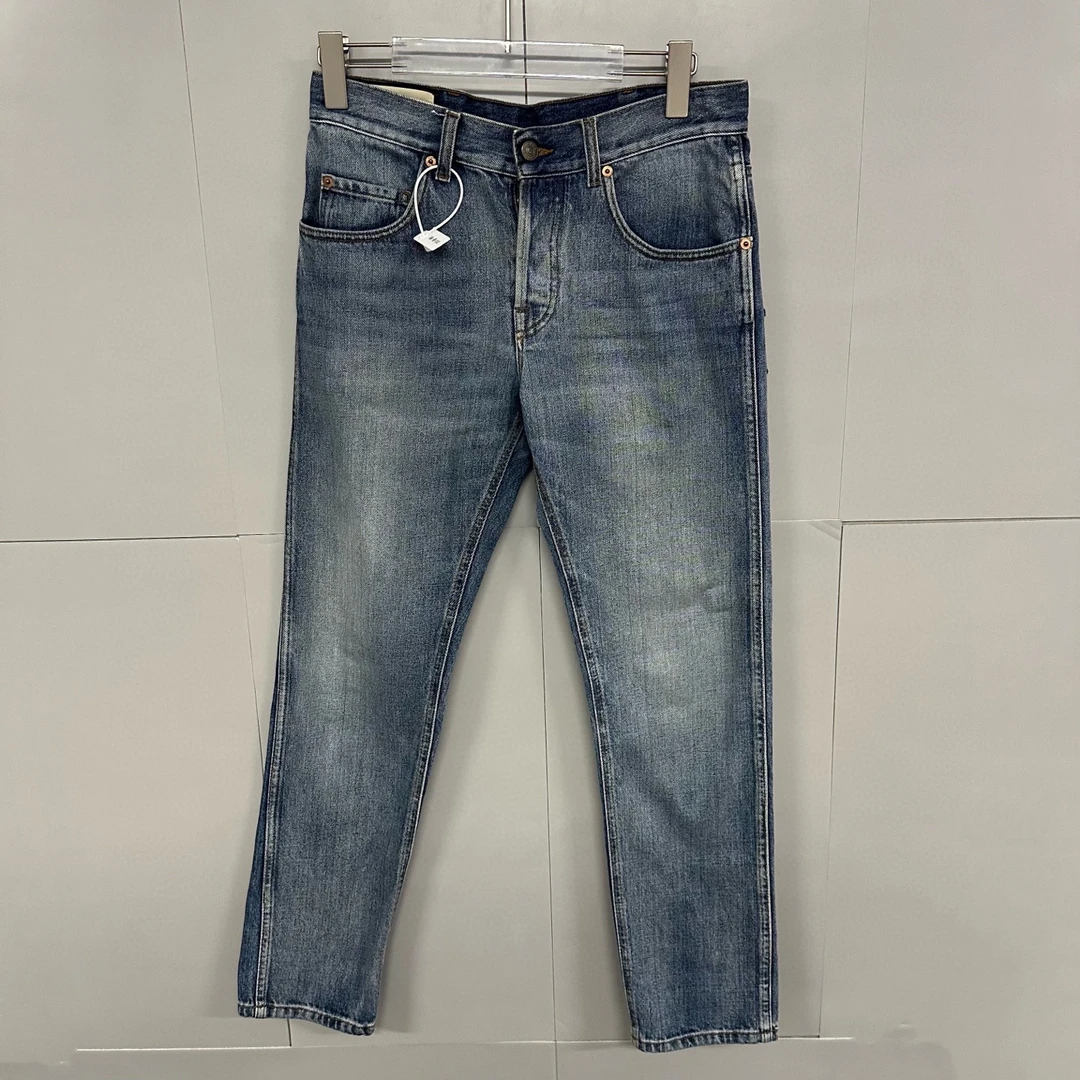 99新  Gucci古驰 背后小鹿图案牛仔长裤 30码 D19965