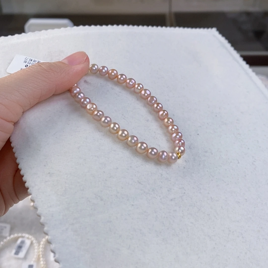 淡水珍珠手绳银S925镶嵌