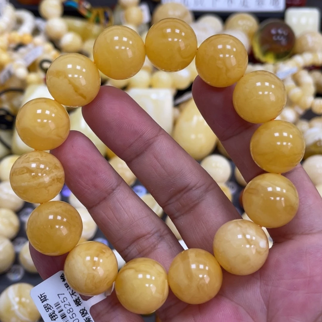 未镶嵌琥珀珠宝奇石15mm瑕疵福利款