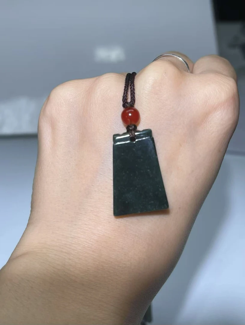 天然翡翠老蓝水平安无事牌（多样性任发其一）