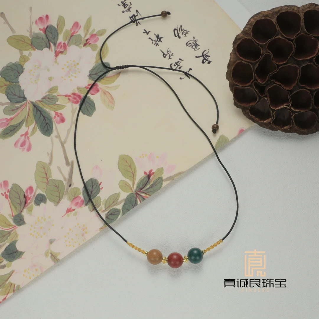 【真诚良】YX007甄选非遗药香项链（雪中春信 花蕊夫人 梦灵）DIY项链