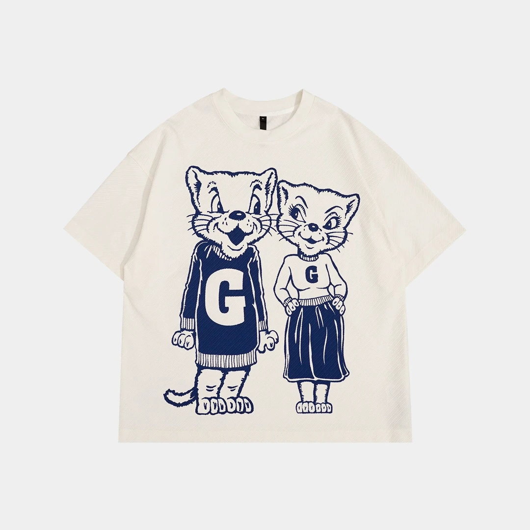 25N夏季新款轻奢高级感美式街头潮流原创设计潮酷短袖大T 152283