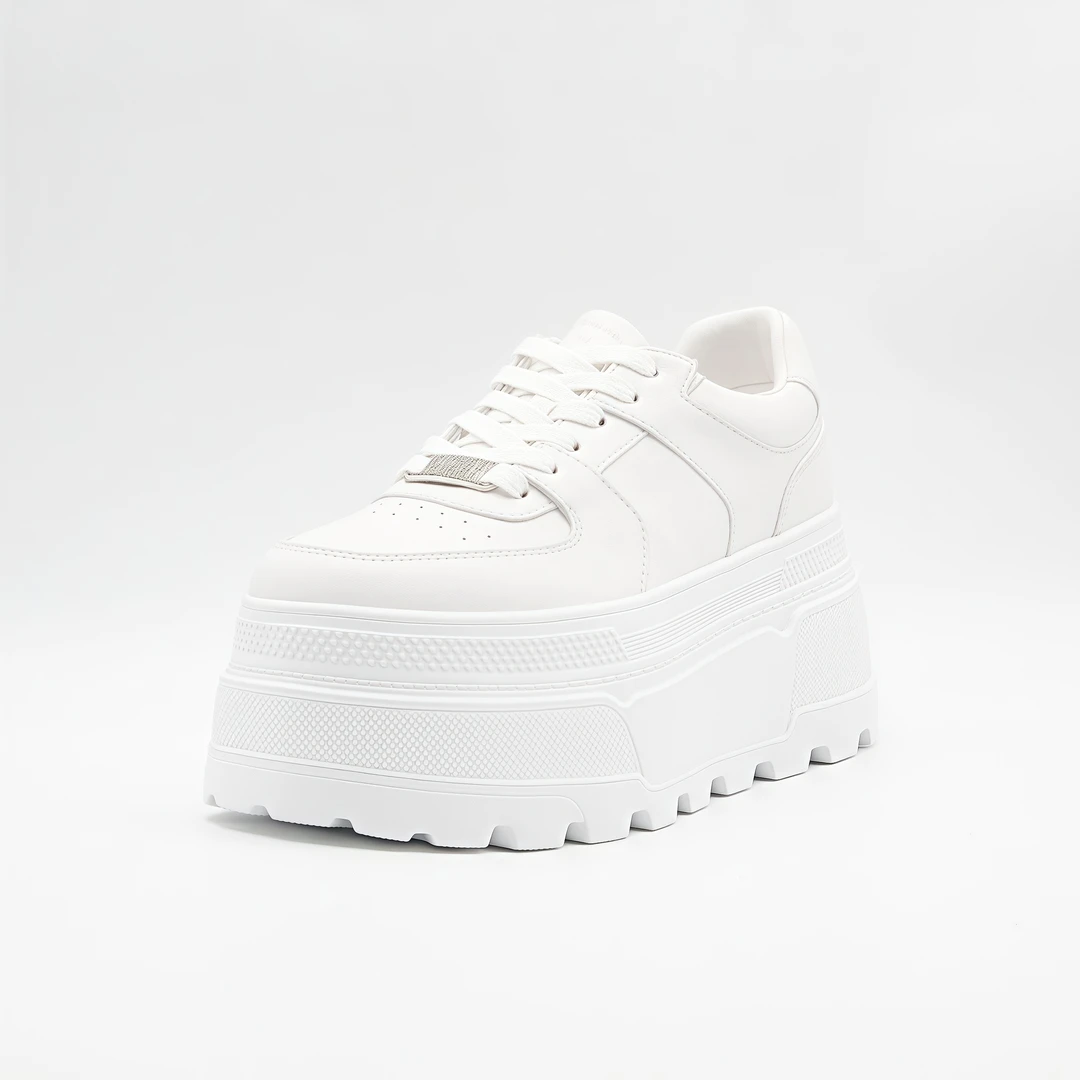 蒂格薇琦 2025年春季欧洲站真皮厚底小白松糕底鞋增高女鞋 322-12