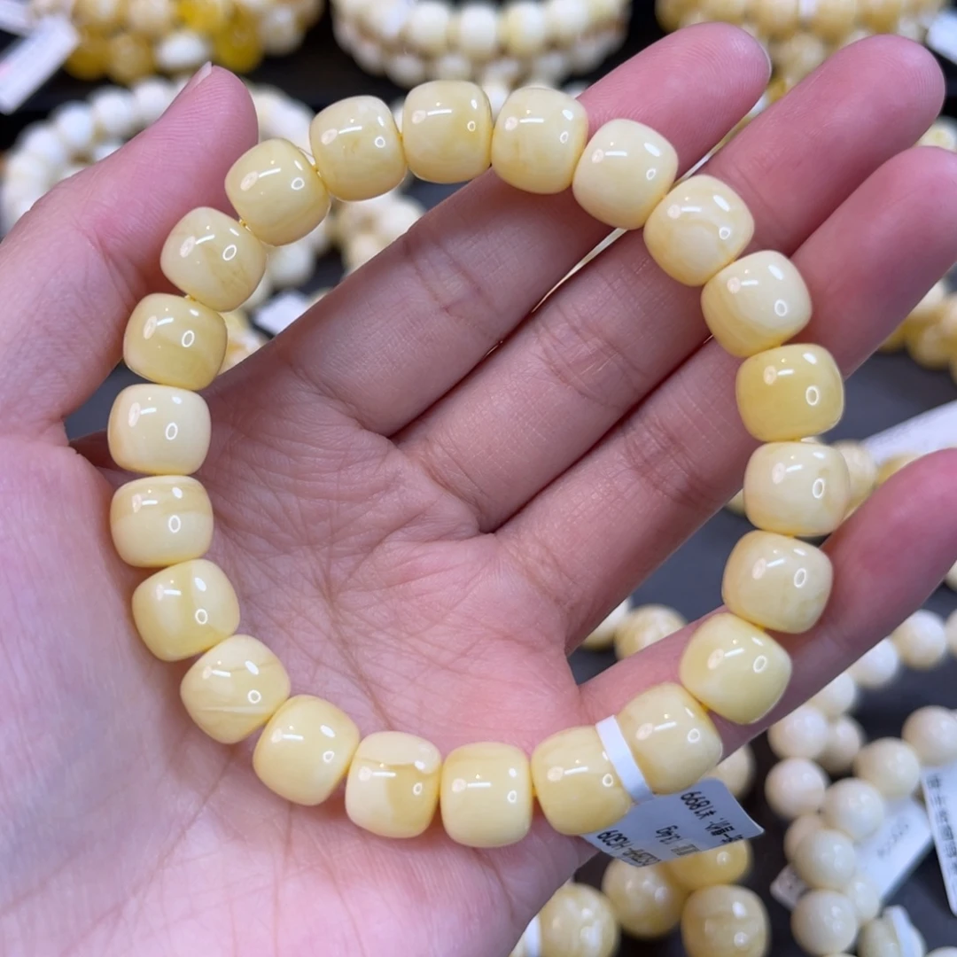 手串蜜蜡未镶嵌10mm奶油浓蜡