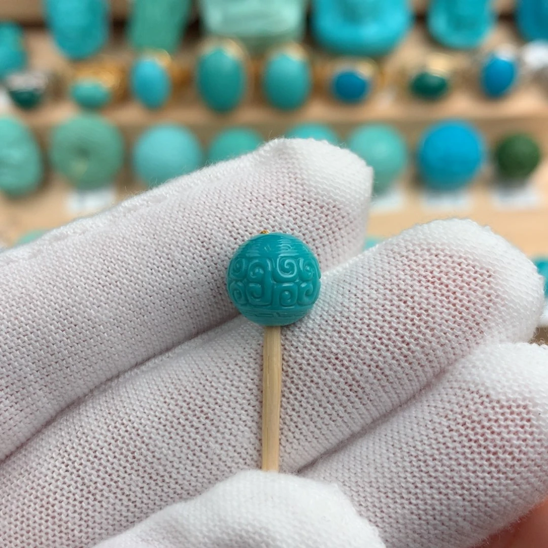 绿松石配饰未镶嵌9.4mm