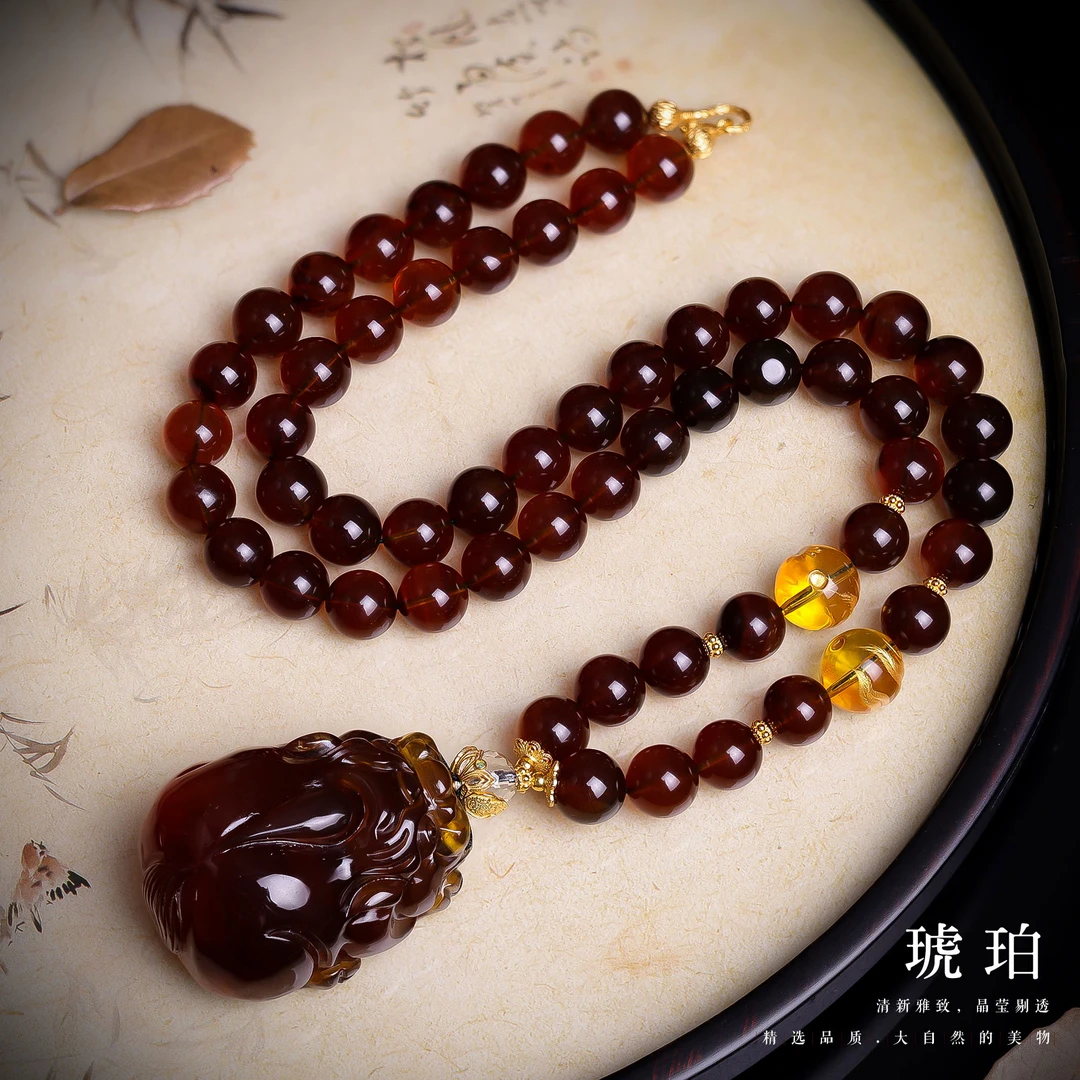 【主播推荐】缅甸紫罗兰琥珀项链@XL50113093@