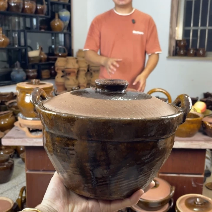 粗陶土砂锅砂锅砂锅2L
