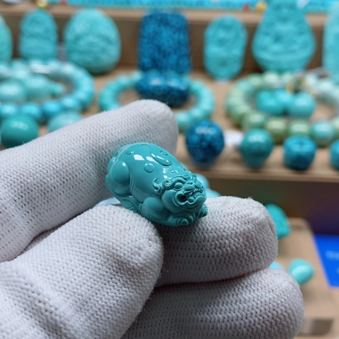 绿松石珠宝奇石未镶嵌阿*-