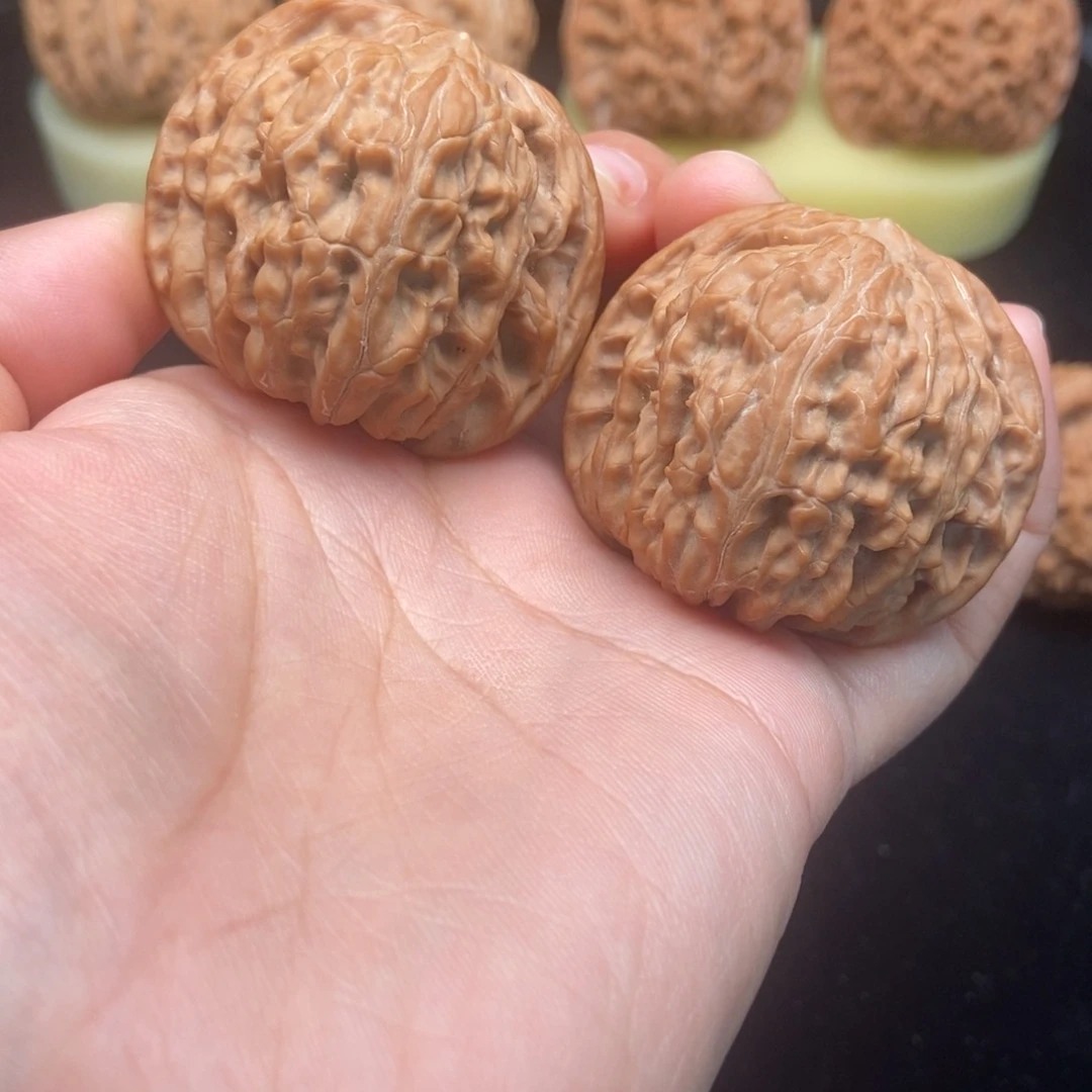 吊坠文玩核桃42红皮正磨