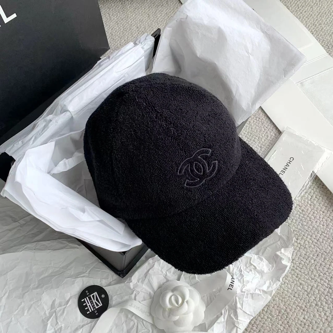 未使用 Chanel/香奈儿 刺绣双C毛绒帽子 14044108