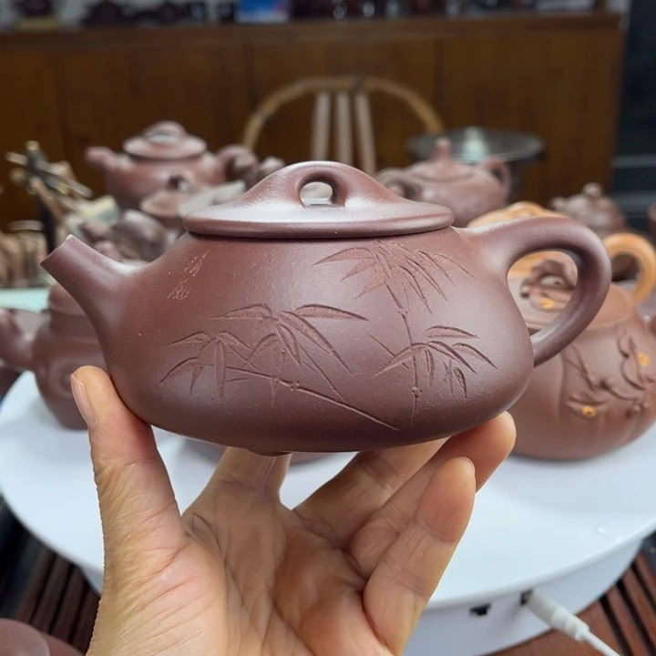 茶壶紫砂紫砂花茶