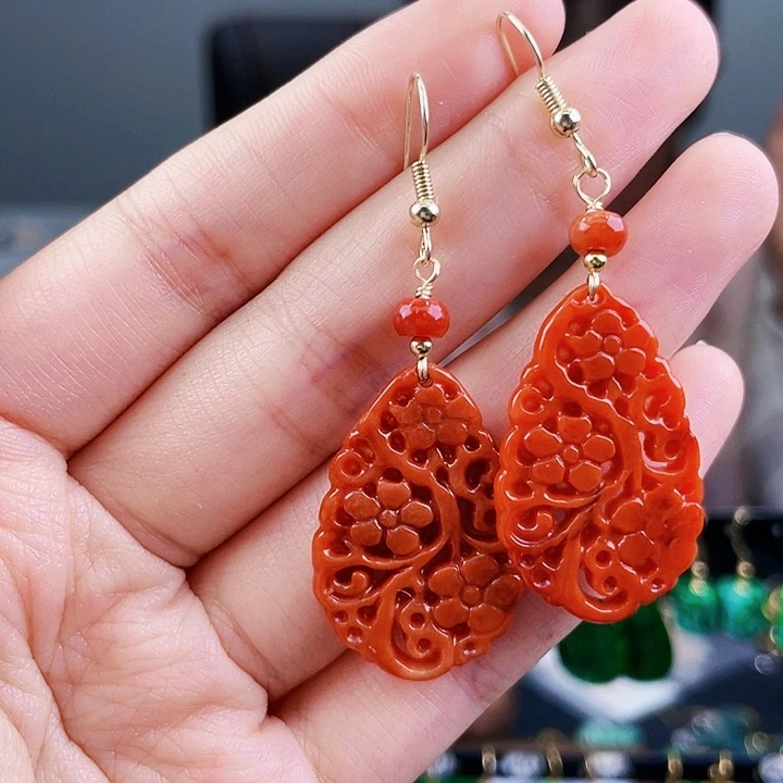 翡翠耳饰未镶嵌饰品