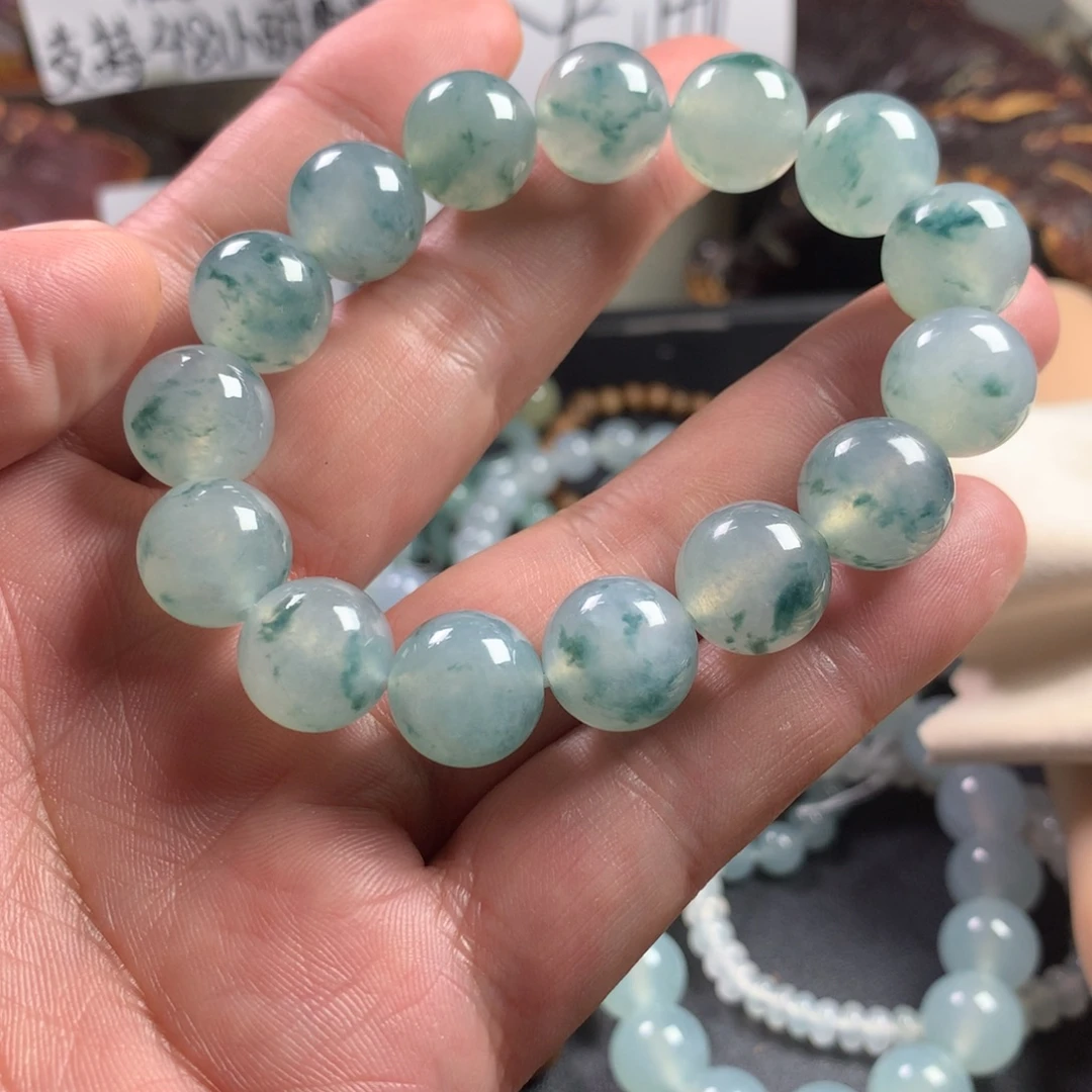 定制翡翠未镶嵌卡13.5 15颗