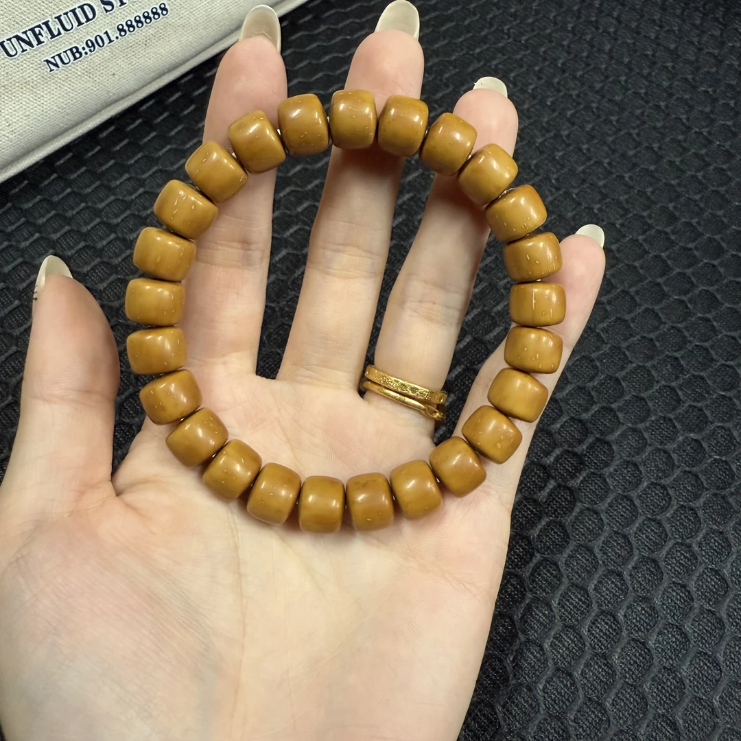 百翠玉庭紫金鼠手串精选紫金鼠毕业黄皮实心短轴直切10+8文玩手串