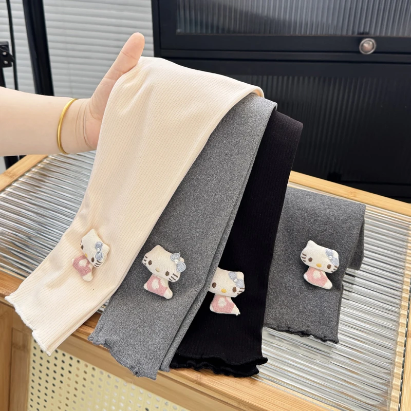 女童新款打底裤春秋韩版小学生修身外穿长裤女宝宝休闲时尚裤子