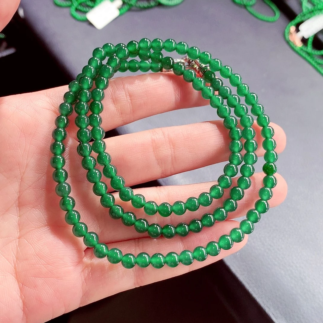 翡翠未镶嵌毛衣链